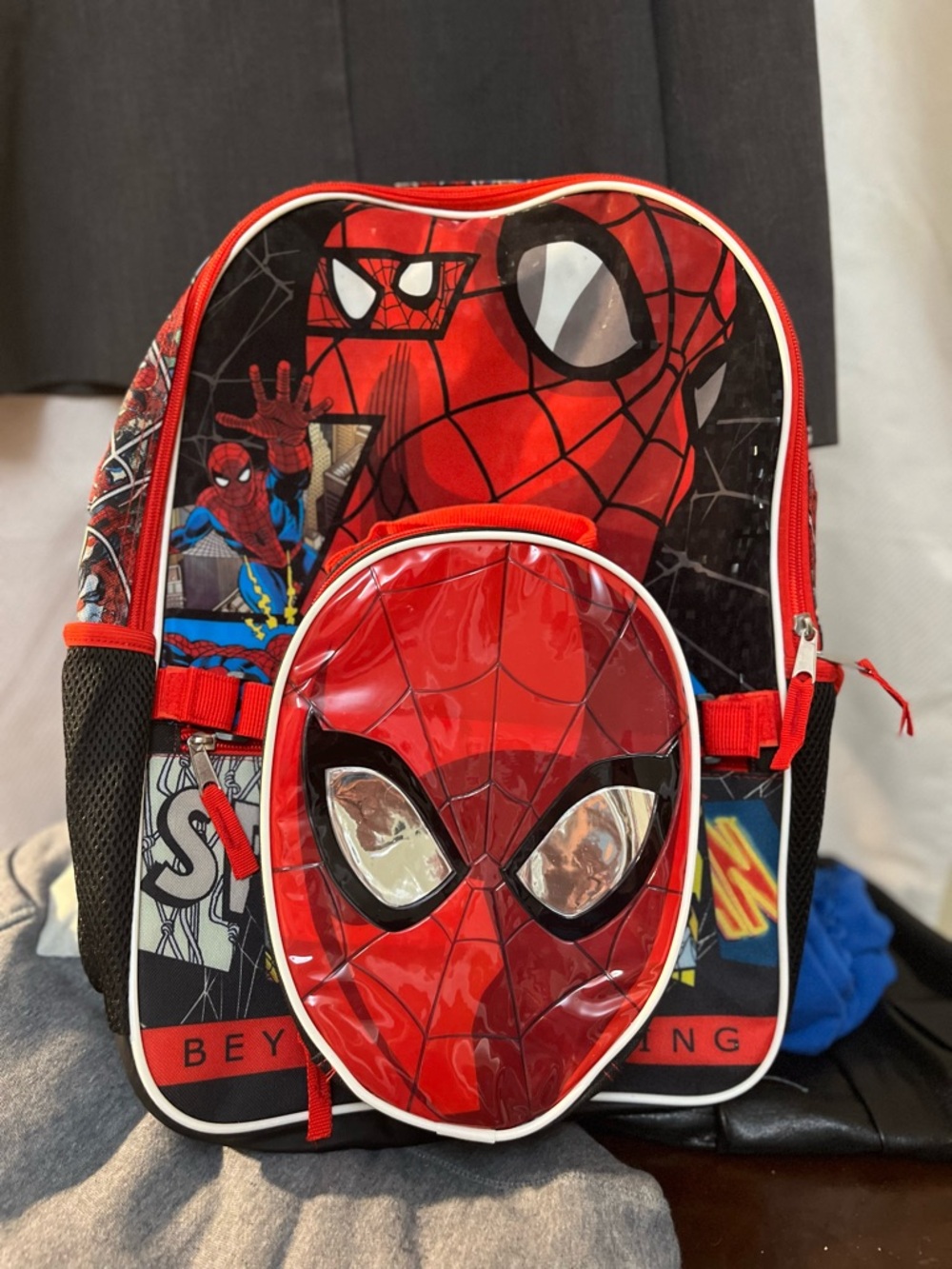 Spiderman Red Black Kids Backpack Great condition Standard size